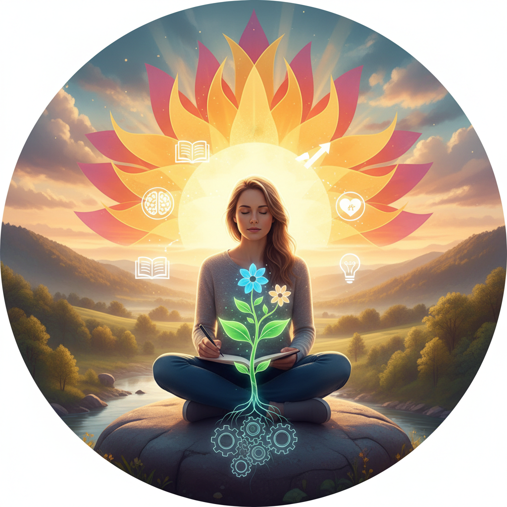 A vibrant and inspiring image depicting personal g